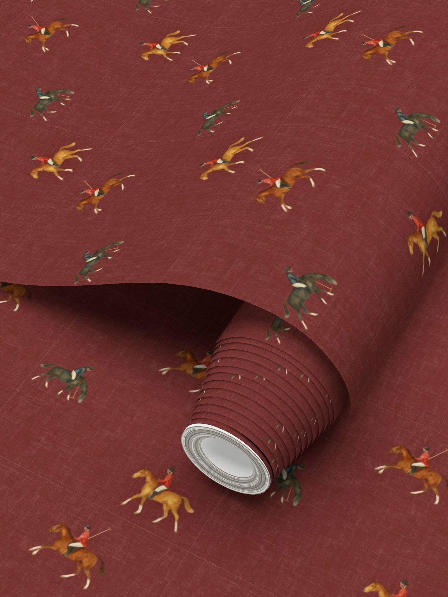 joueurs de polo rouge