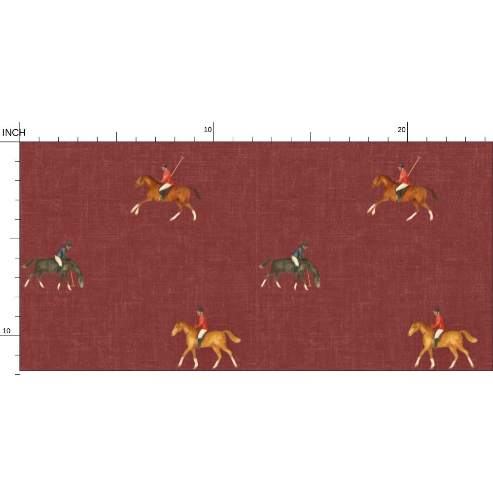 joueurs de polo rouge