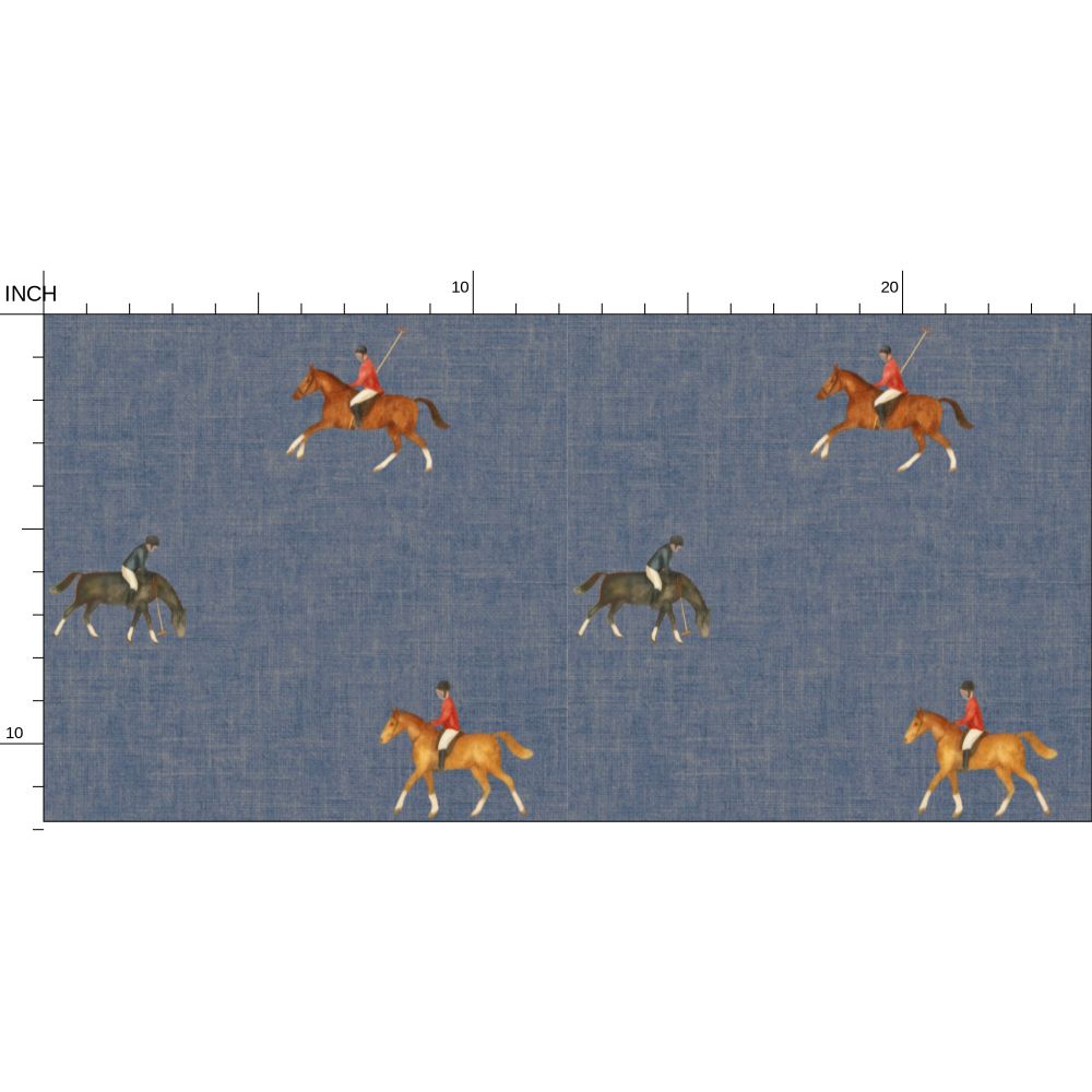 joueurs de polo bleu